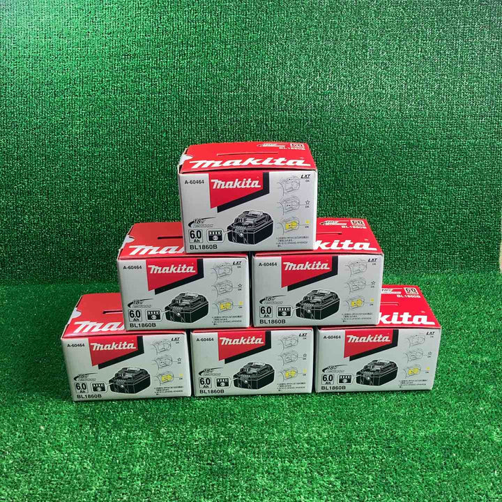 マキタ(makita) リチウムイオンバッテリー 18V/6.0Ah BL1860B 6個セット【川崎店】