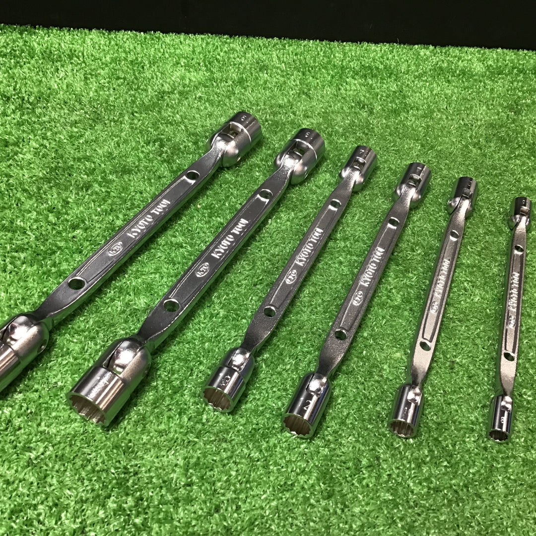 【中古品】KTC(京都機械工具)フレックスヘッドソケット 6本セット 19-8㎜【岩槻店】