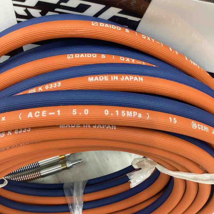 溶断用 ゴムホース OXY-ACE 酸素 アセチレン 溶断 溶接 【越谷店】