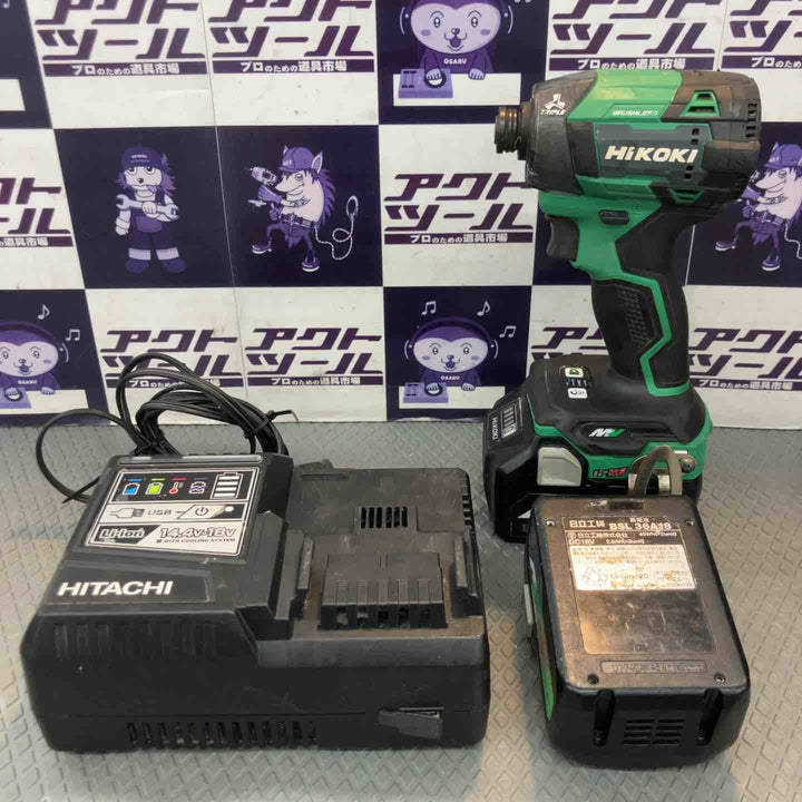 【中古品】ハイコーキ(HIKOKI ※旧:日立工機) コードレスインパクトドライバ アグレッシブグリーン WH36DD(2XHLSZ)【所沢店】