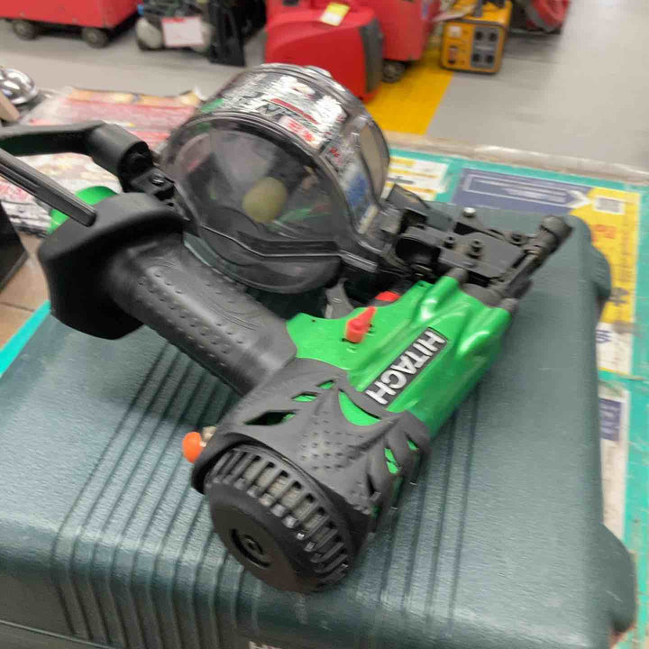 ★ハイコーキ(HIKOKI ※旧:日立工機) 高圧エア釘打ち機 NV50HMC(L)メタリックグリーン【戸田店】