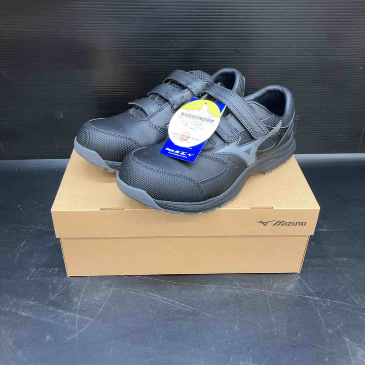 ミズノ 安全靴 オールマイティLS3 22L(ベルトタイプ) ブラック×シルバー F1GA260109 27.0cm【川越店】