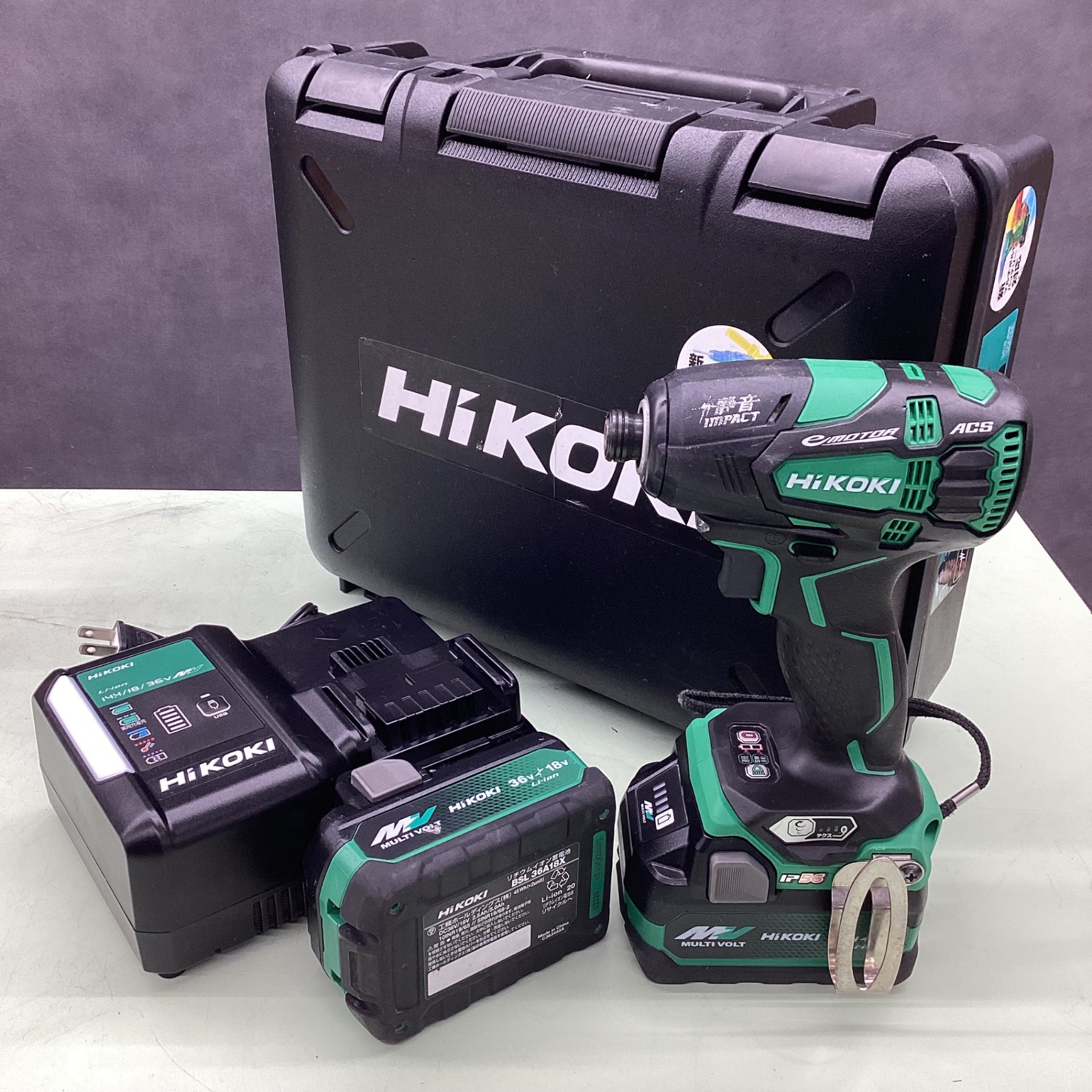 〇HiKOKI(ハイコーキ) 14.4V 18V共用 コードレス静音インパクト