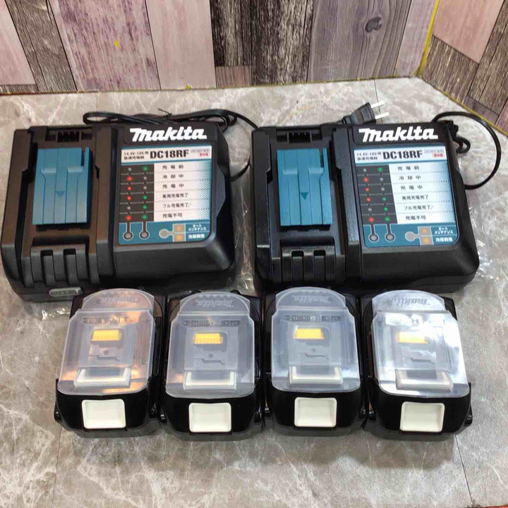 【未使用6点セット】makita マキタ リチウムイオンバッテリー BL1860Bx4個 急速充電器 DC18RFx2個【八潮店】