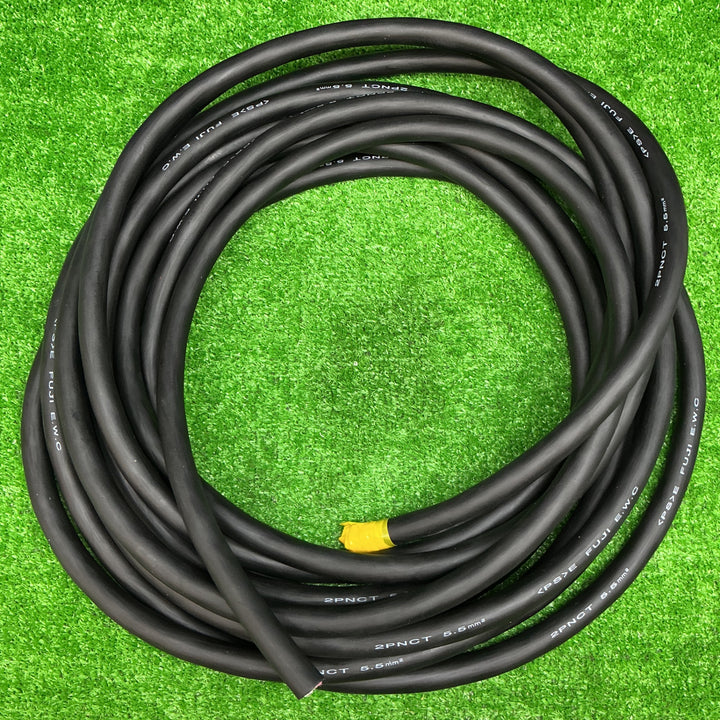 富士電線  2種EPゴム絶縁クロロプレンゴムキャブタイヤケーブル 5.5m㎡ 3心  2PNCT5.5SQ×3C 重さ 約3.9kg【電材館越谷店】