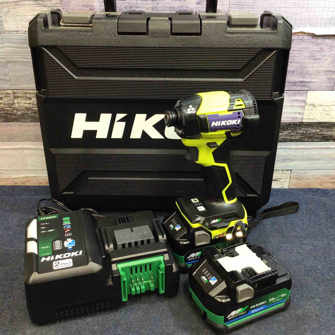 【未使用品】★ハイコーキ HIKOKI 36V コードレスインパクトドライバ スパイダーイエロー WH36DD(2XHYSZ)【八潮店】