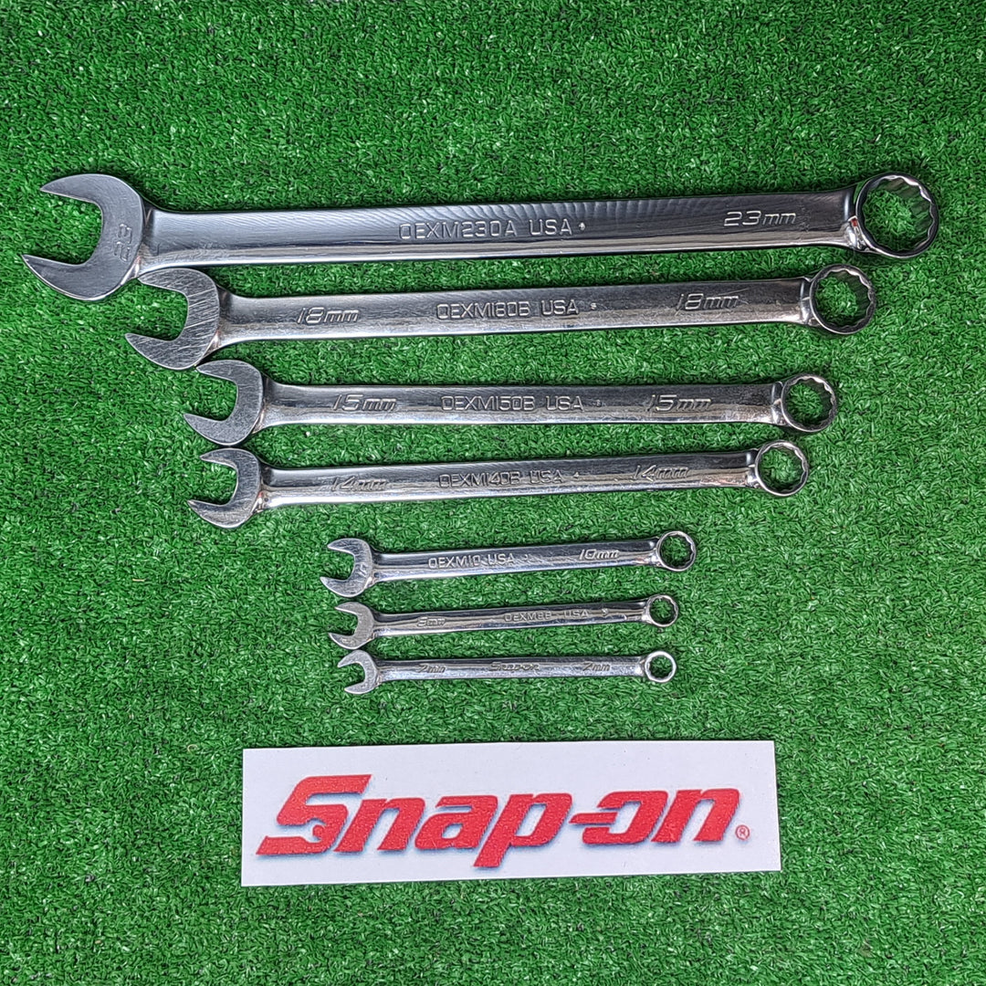 ◇Snap-on スナップオン コンビネーションレンチ セット ミリサイズ OEXM　7本セット（7～23ｍｍ）【岩槻店】