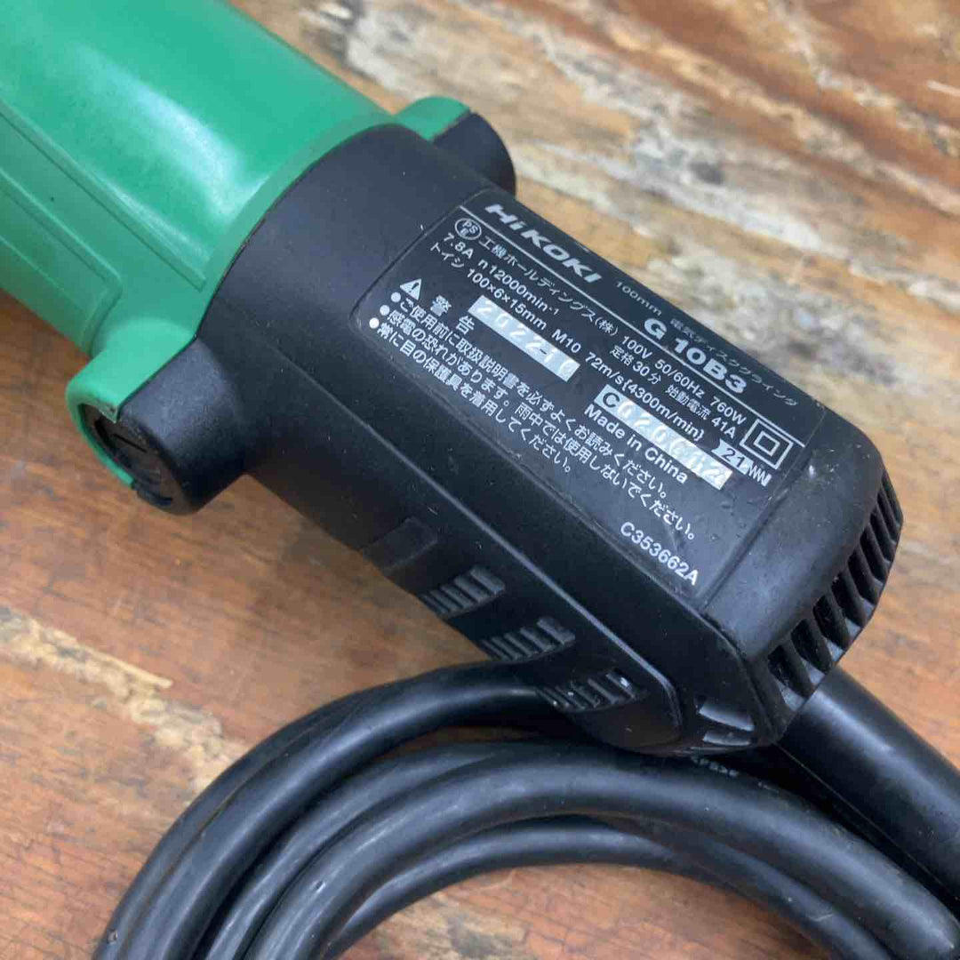 ☆ハイコーキ(HIKOKI ※旧:日立工機) 100mmディスクグラインダ G10B3【柏店】