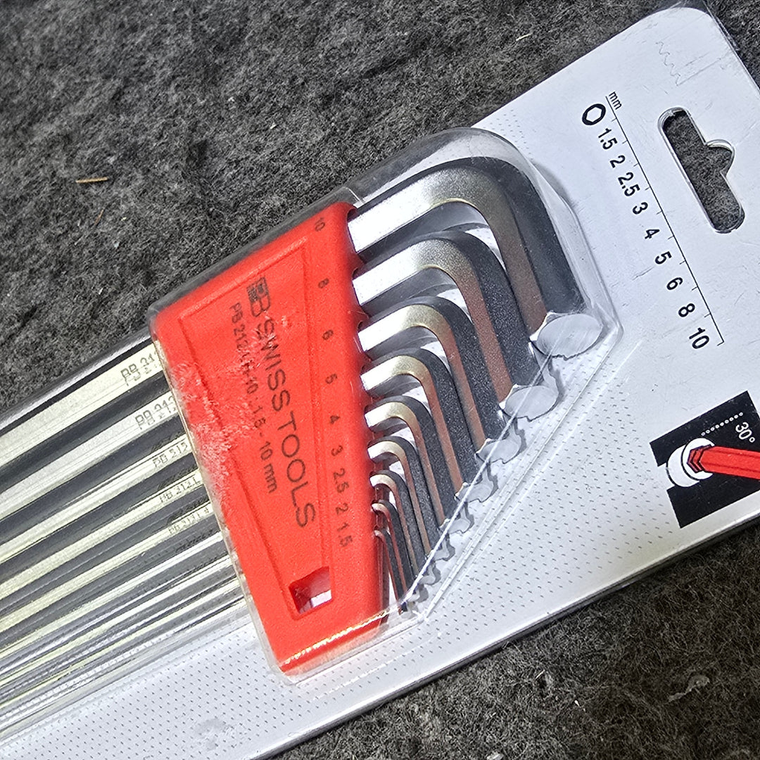 【美品】PB SWISS TOOLS ショートヘッド ロングボール六角レンチセット 2212LH-10CN【桶川店】