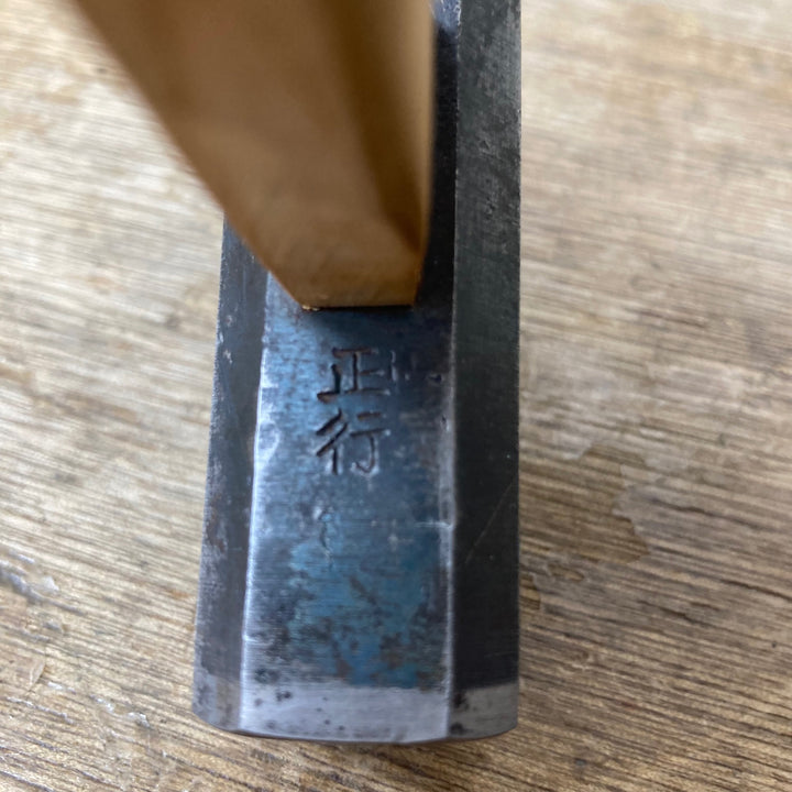 【中古美品】　「正行」銘 八角玄能 400g 100匁？ グミの木柄 玄翁 ハンマー 和工具 大工道具【柏店】