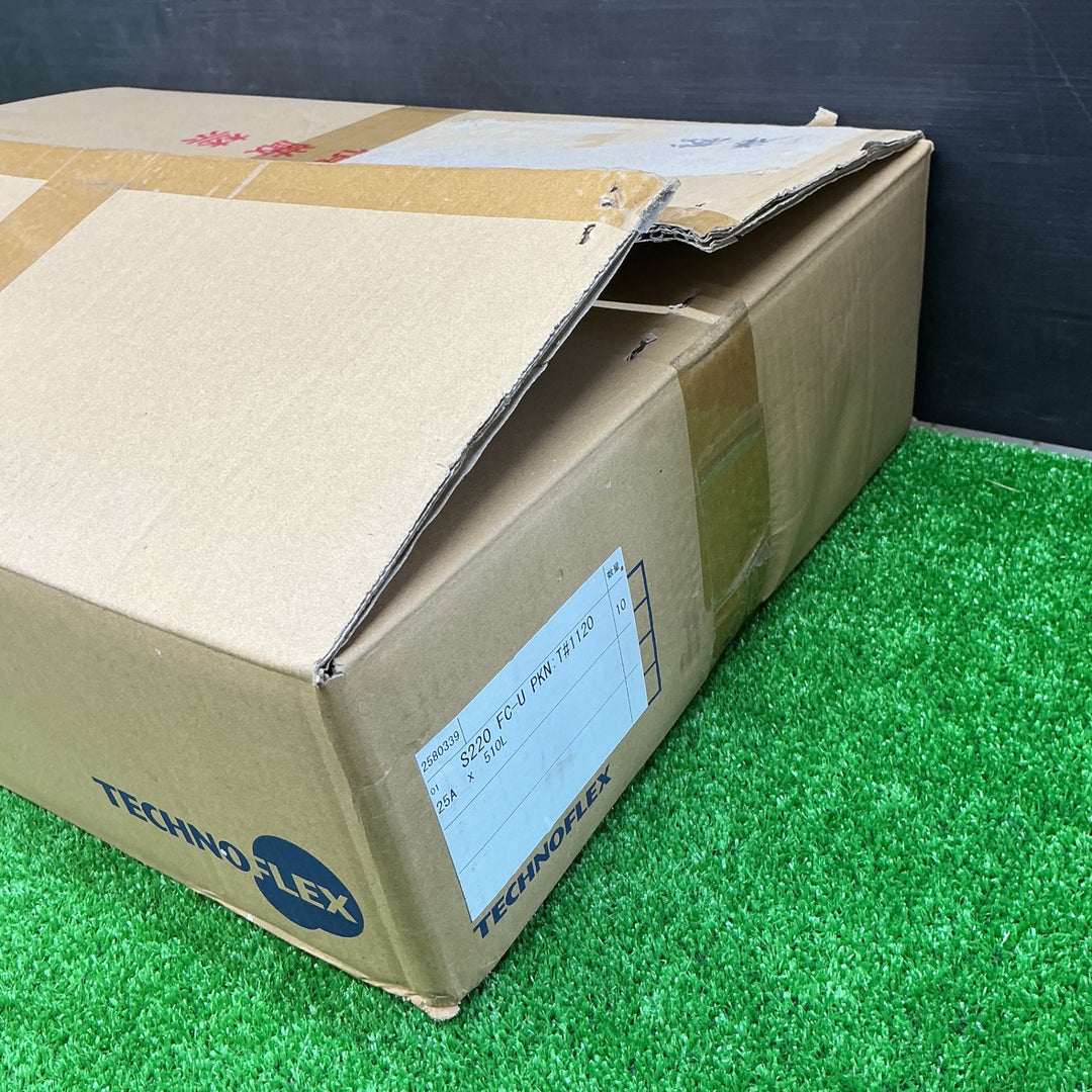 【未使用品】テクノフレックス ユニオン継手形 フレキシブルメタルホース S220 25A×510L 10本【電材館越谷店】