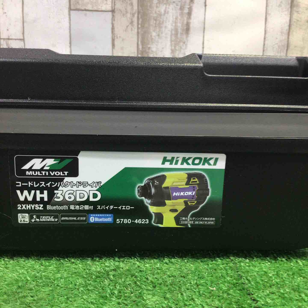 ★ハイコーキ(HIKOKI ※旧:日立工機) コードレスインパクトドライバ スパイダーイエロー WH36DD(2XHYSZ)【町田店】