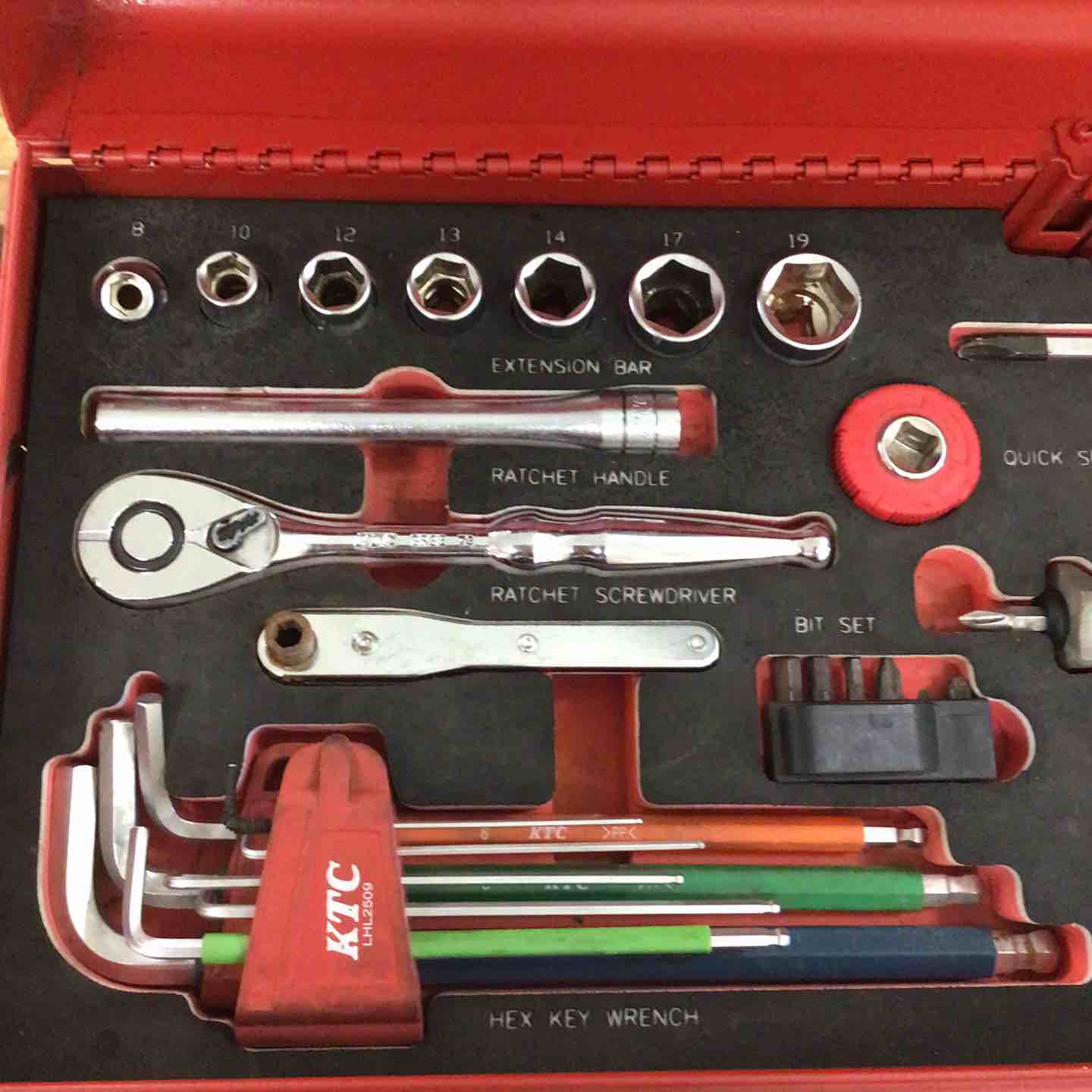 KTC 京都機械工具 ツールボックス LSKX0202SR 整備工具セット 2