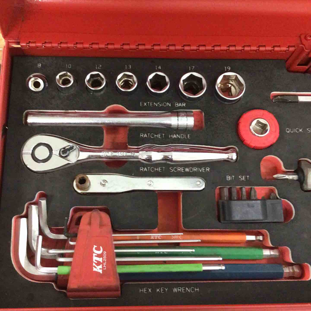 KTC 京都機械工具 ツールボックス LSKX0202SR 整備工具セット  2段引出し ハンドツール【町田店】