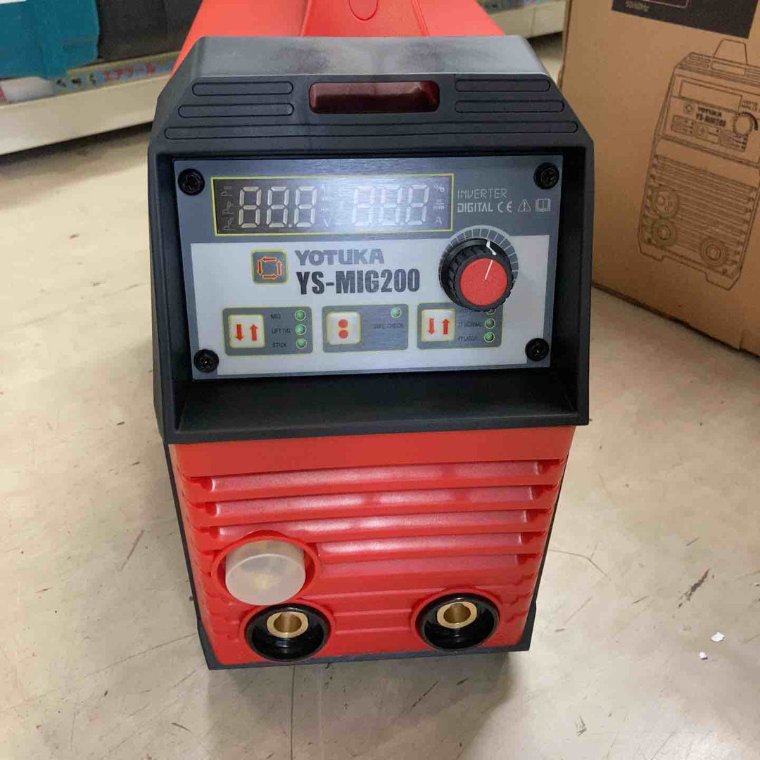 YOTUKA 溶接機 軽量 MIG/MMA インバーター式 アルミ ステンレス 鉄 スチール YS-MIG200【町田店】