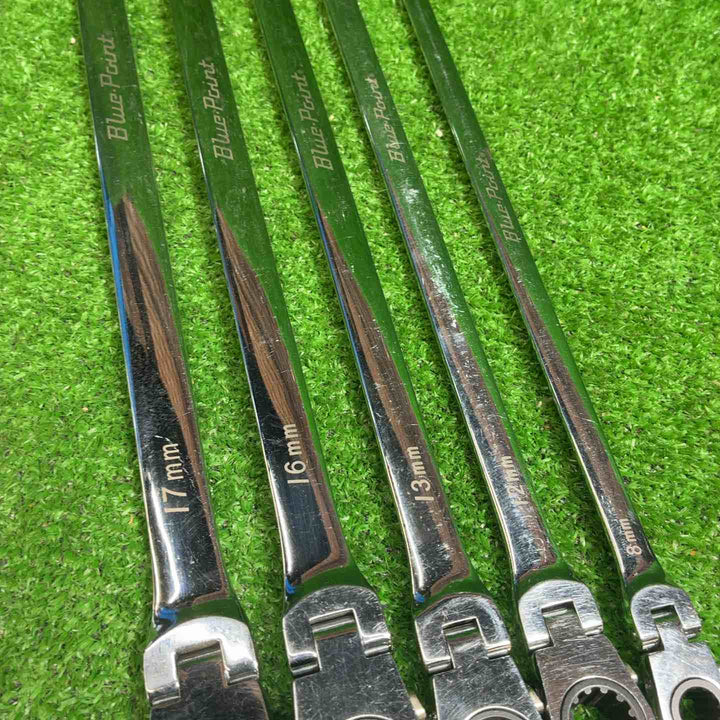 BluePoint ブルーポイント ロングフレックスラチェットレンチ BOERMLD810J、1214、1315、1618，1719５本セット【藤沢店】