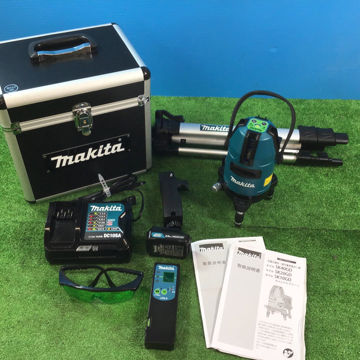 【中古美品】〇マキタ(makita) グリーンレーザー墨出し器 SK40GD フルセット【岩槻店】