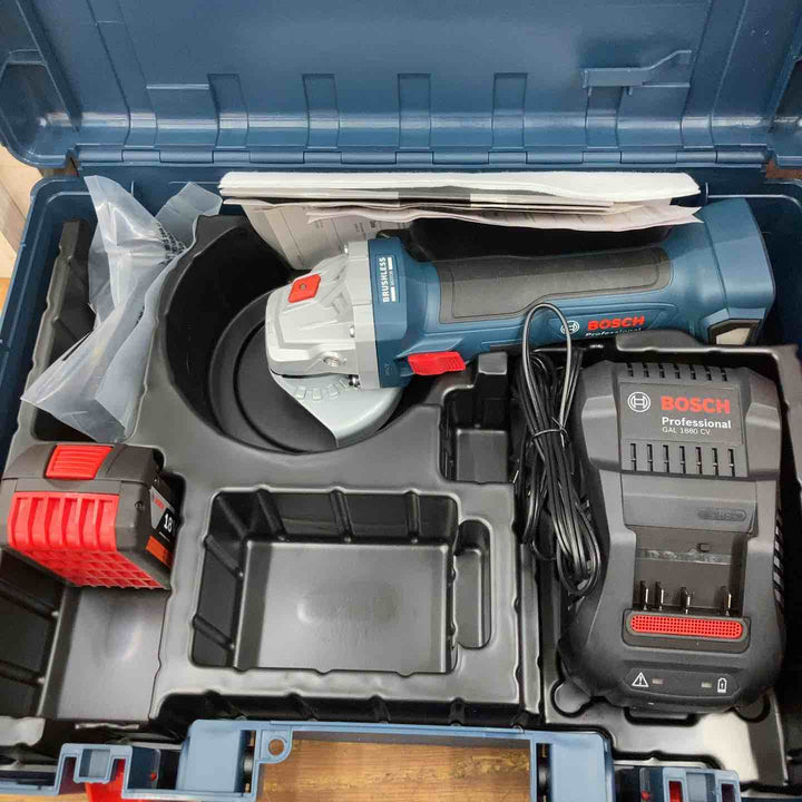 ◇ボッシュ(BOSCH) 18Vコードレスディスクグラインダー (5.0Ahバッテリー1個・充電器・キャリングケース付き) GWS18V-7【柏店】