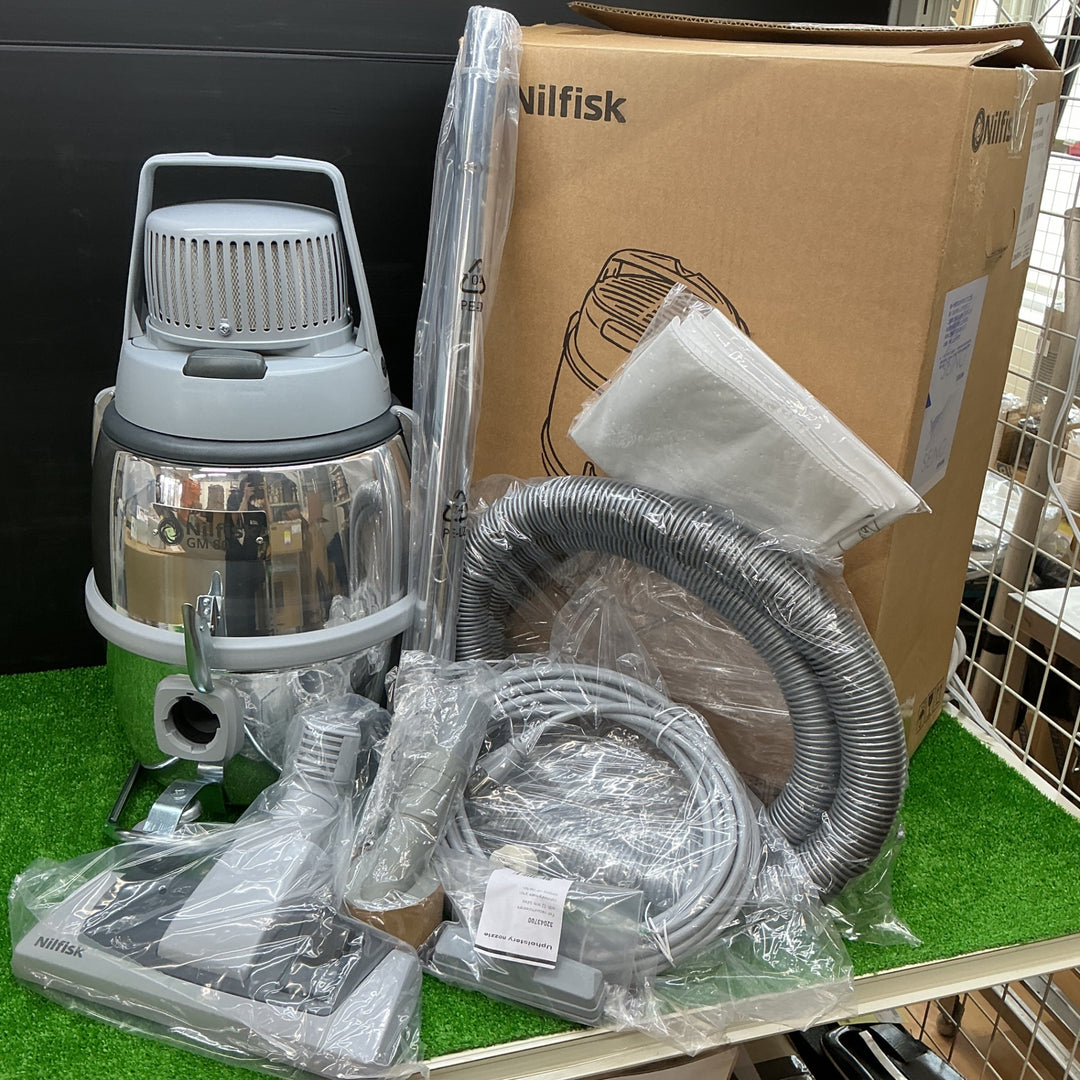 【未使用品】ニルフィスク 業務用掃除機 クリーンルーム仕様 GM80P HEPA 本体一式 (クラス100対応)【電材館越谷店】