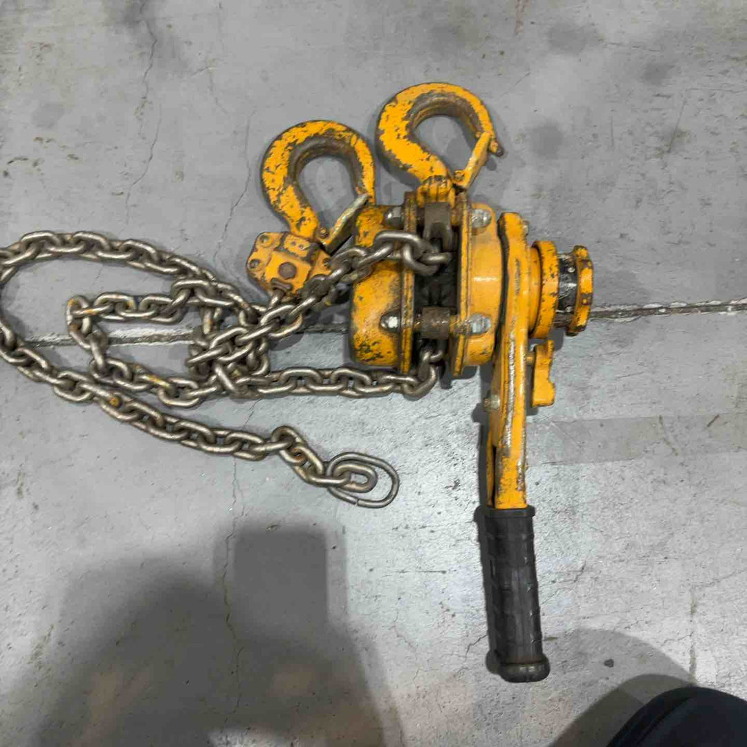 KITO/キトー レバーブロック L5型 LB016 荷重1.6t/1.6トン 揚程1.5m レバーホイスト ガッチャ 荷揚げ機 荷締め 3台セット【川口店】