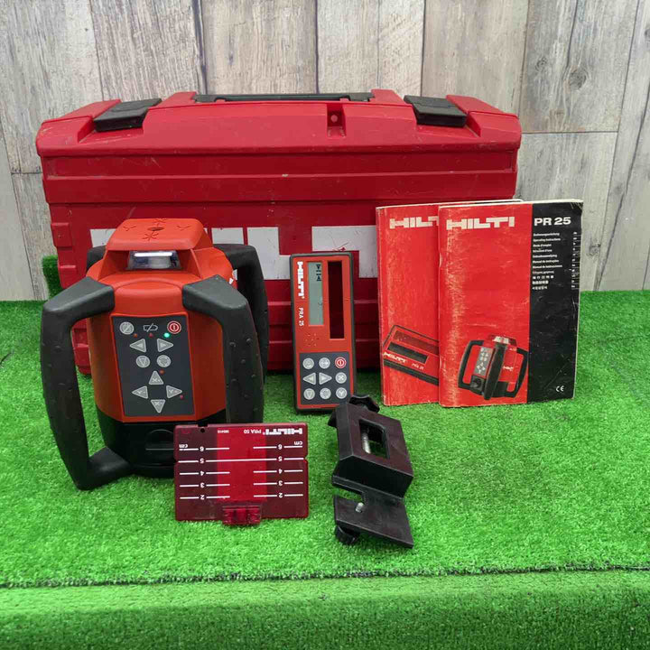 ◇ルティ(HILTI) 回転レーザー PR25受光器付き 動作確認済 精度未確認【富山店】◇SC