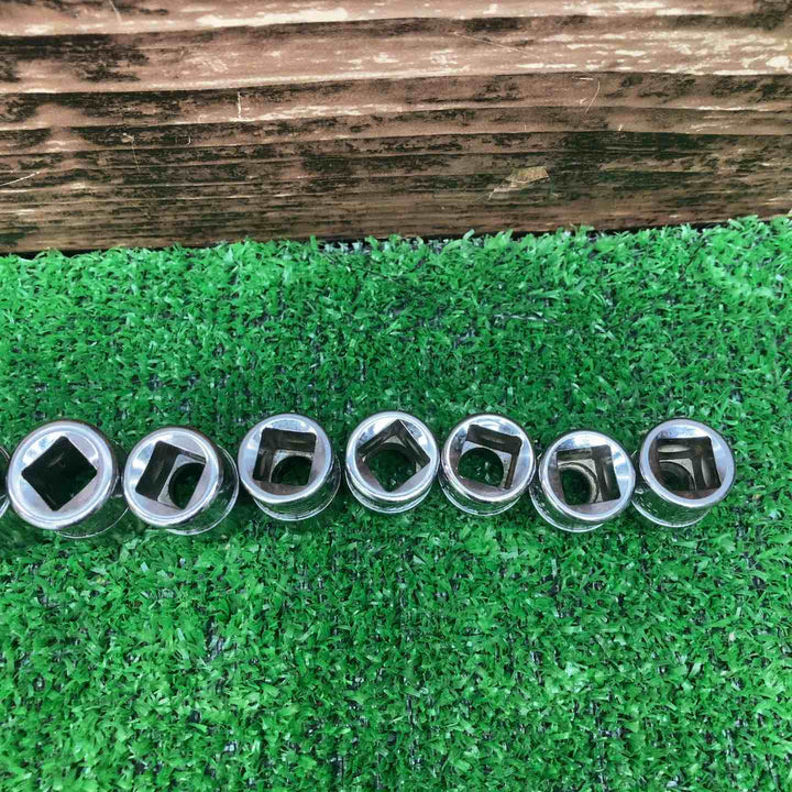 ▲スナップオン(Snap-on)シャローソケット12点まとめ　YFSM19,18,17,16,15,14,13,12,11,10,9,8【川越店】