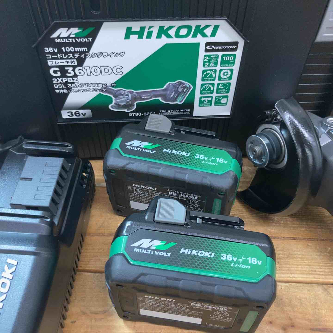 【未使用品(店頭展示品)】ハイコーキ(HiKOKI)ディスクグラインダ G3610DC(2XPBZ)・ルーターM3612DA(NN)まとめセット【東大和店】