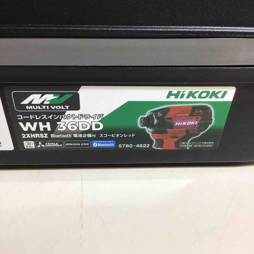★ハイコーキ(HIKOKI ※旧:日立工機) コードレスインパクトドライバ スコーピオンレッド WH36DD(2XHRSZ)【戸田店】