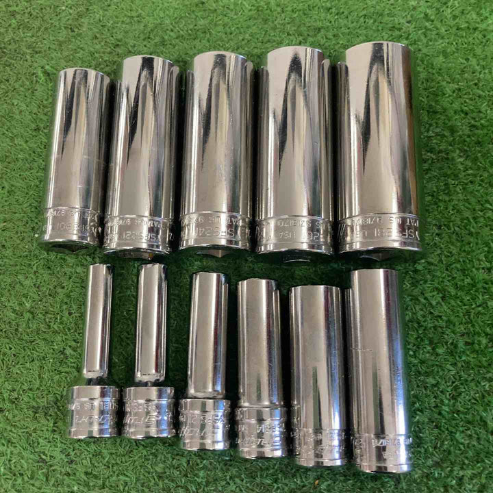 ▲スナップオン(Snap-on) ディープソケット インチ YSFS281(7/8)～YSFS081(1/4) 11個セット♪【町田店】