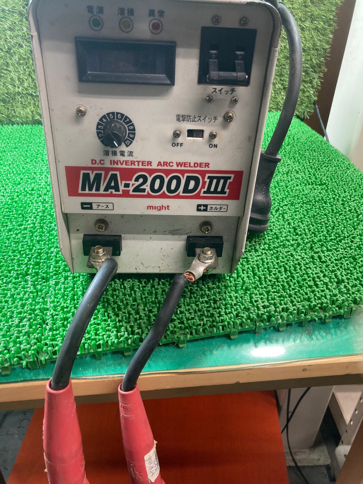 〇マイト工業(might) インバータ直流溶接機 MA-200III MA-200D3　定格使用率(%)50【川口店】