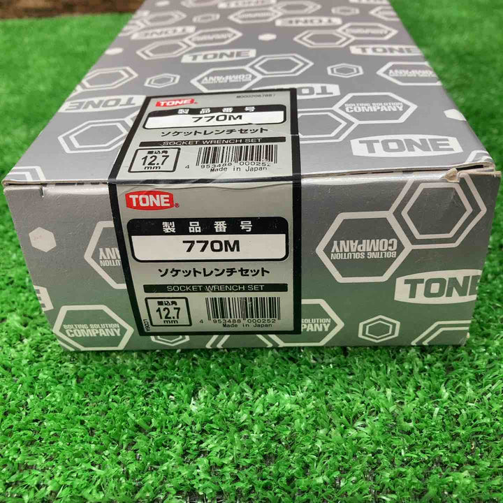 トネ(TONE) ソケットレンチセット 差込角12.7mm(1/2") 770M 内容16点 シルバー【川越店】