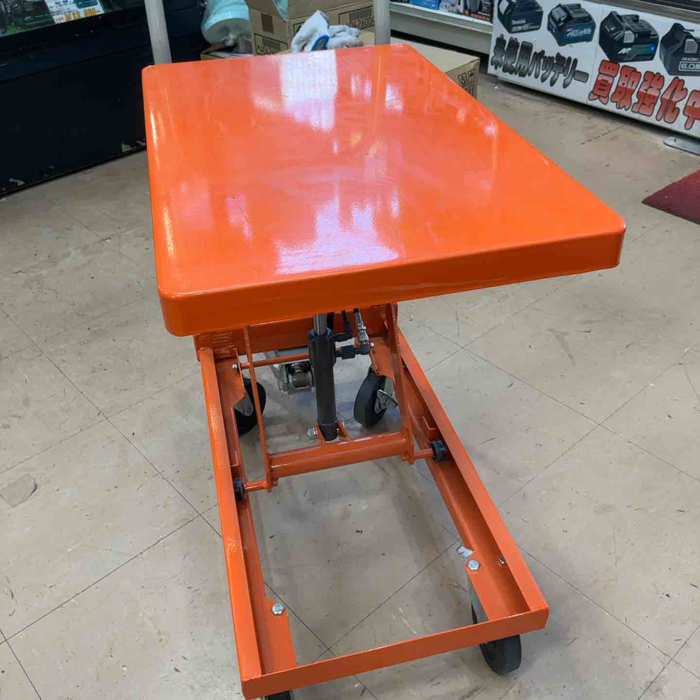 店頭受取り限定】TRUSCO(トラスコ) ハンドリフタｰ 120kg 折りたたみ式