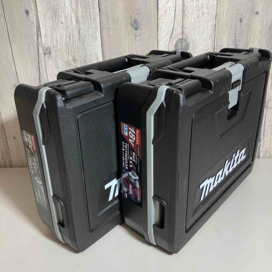 【未使用】 限定色 マキタ makita インパクトドライバー TD173DGXAR TD173DGXAB 2台セット インパクト ブラウン 茶色 茶 レッド 赤 【戸田店】