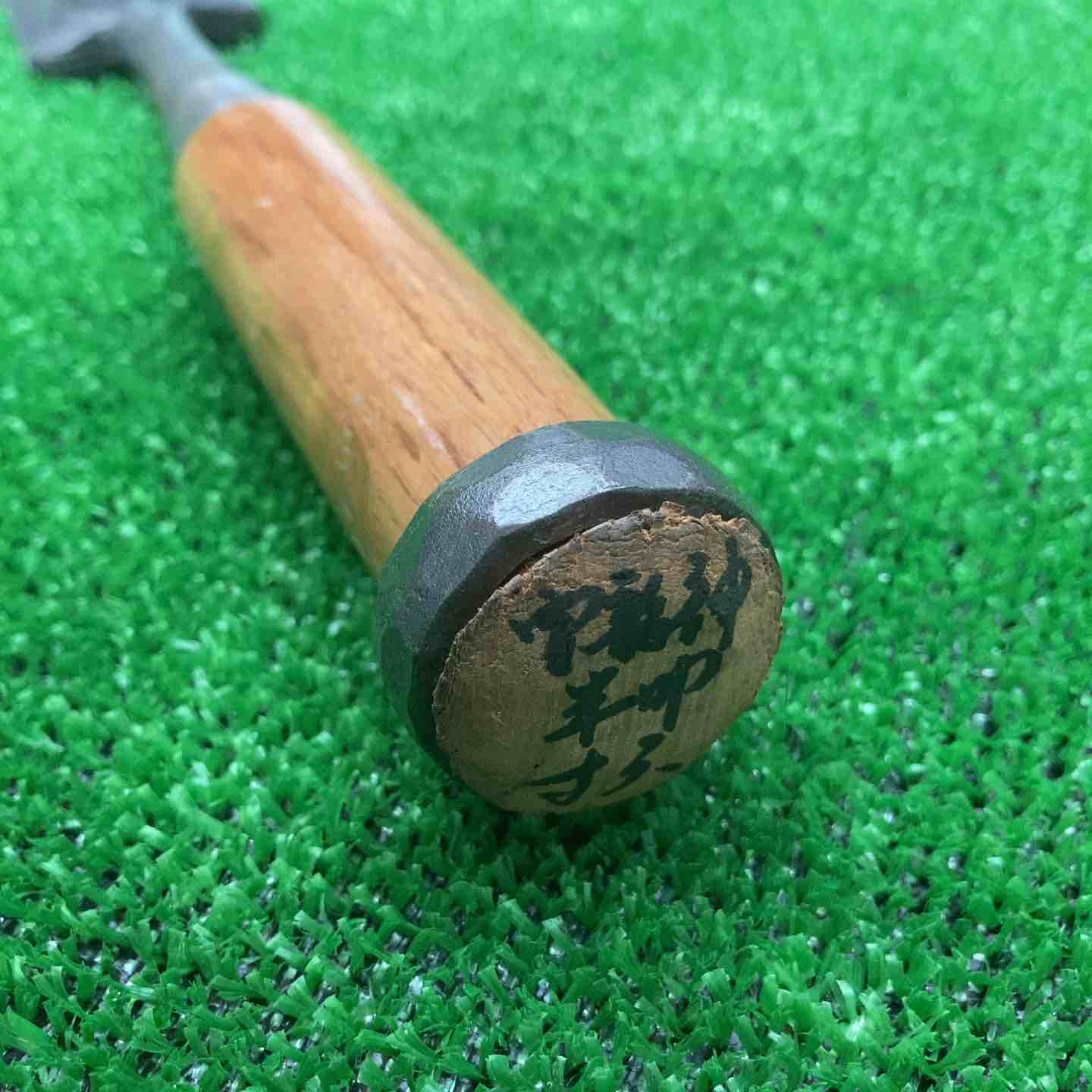 宝龍神 追い入れ鑿 寸六 木目仕上？ 墨流し？ のみ ノミ 和工具【桶川