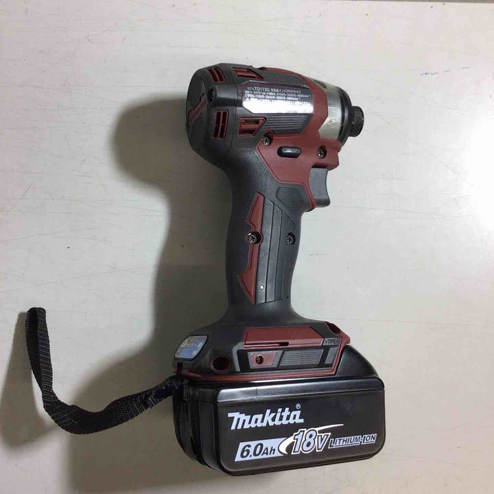 ★マキタ(makita) コードレスインパクトドライバー TD173DGXAR レッド【戸田店】