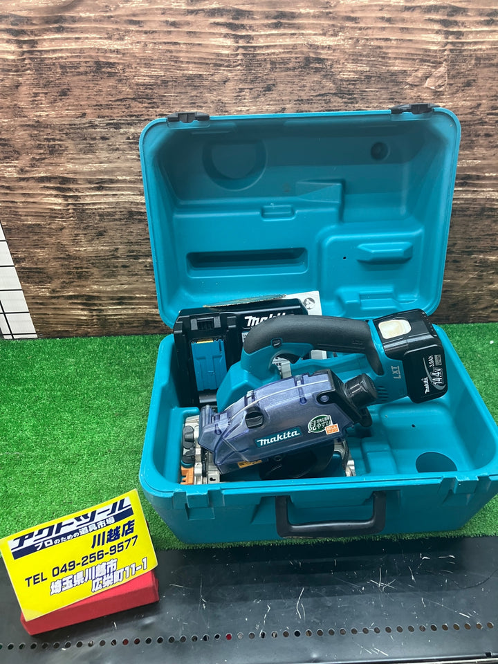 ★マキタ(makita) 125ｍｍ コードレス防じん丸のこ KS521DRF 14.4V 3.0Ahバッテリー1個　充電器付き【川越店】