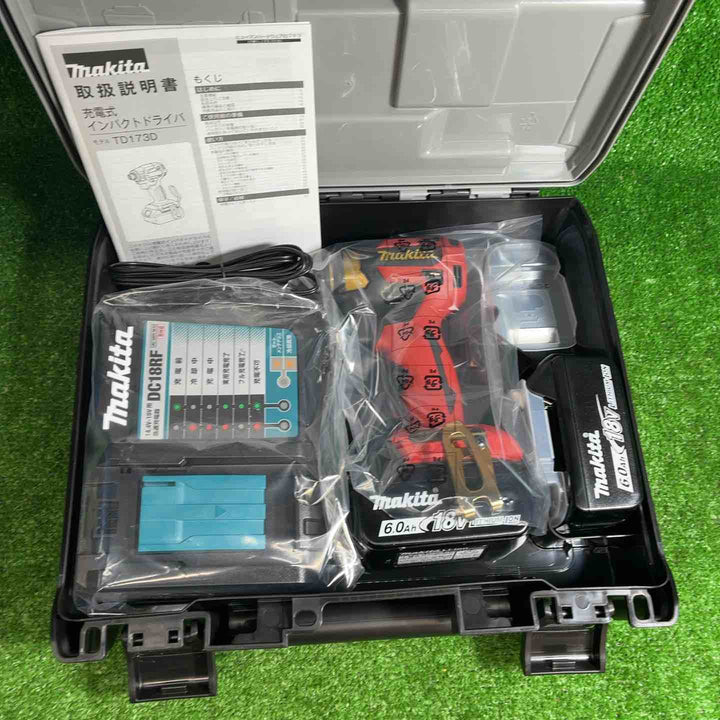 ★マキタ(makita) コードレスインパクトドライバー TD173DGXPR LXT20周年記念限定カラー プレミアムレッド【藤沢店】