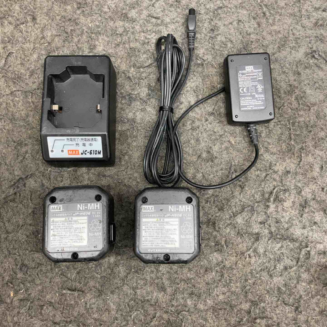 ◇マックス(MAX) コードレスガスネイラ GS-725C ケース(6V1.5Ahバッテリー*2、充電器)【鴻巣店】