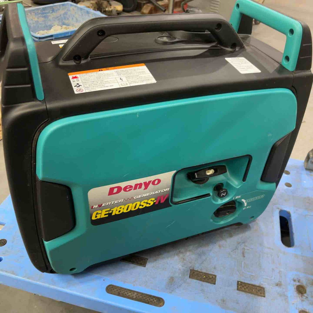 【店頭受取り限定】★デンヨー(Denyo) インバーター発電機 GE-1800SS-IV 1.8kVA 動作確認済み　稼働時間 33時間【川越店】