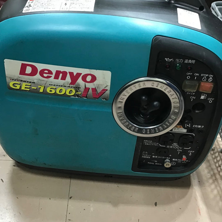 【中古】 Denyo(デンヨー) ガソリン発電機 小型ガソリンエンジン GE-1600-Ⅳ【草加店】