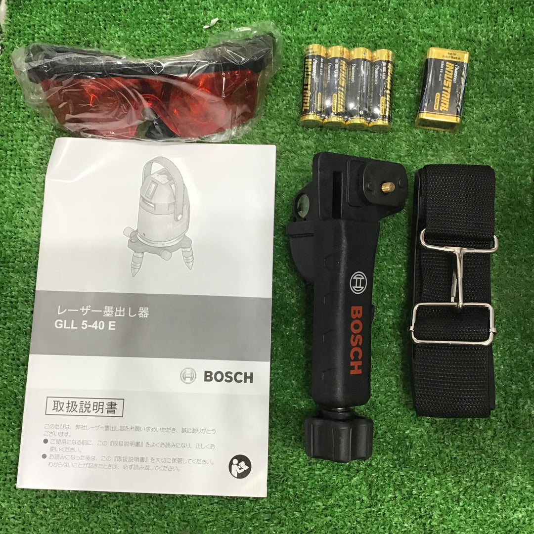 【未使用】ボッシュ(BOSCH)  電子整準方式・ レーザー墨出し器 GLL5-40ELR【草加店】