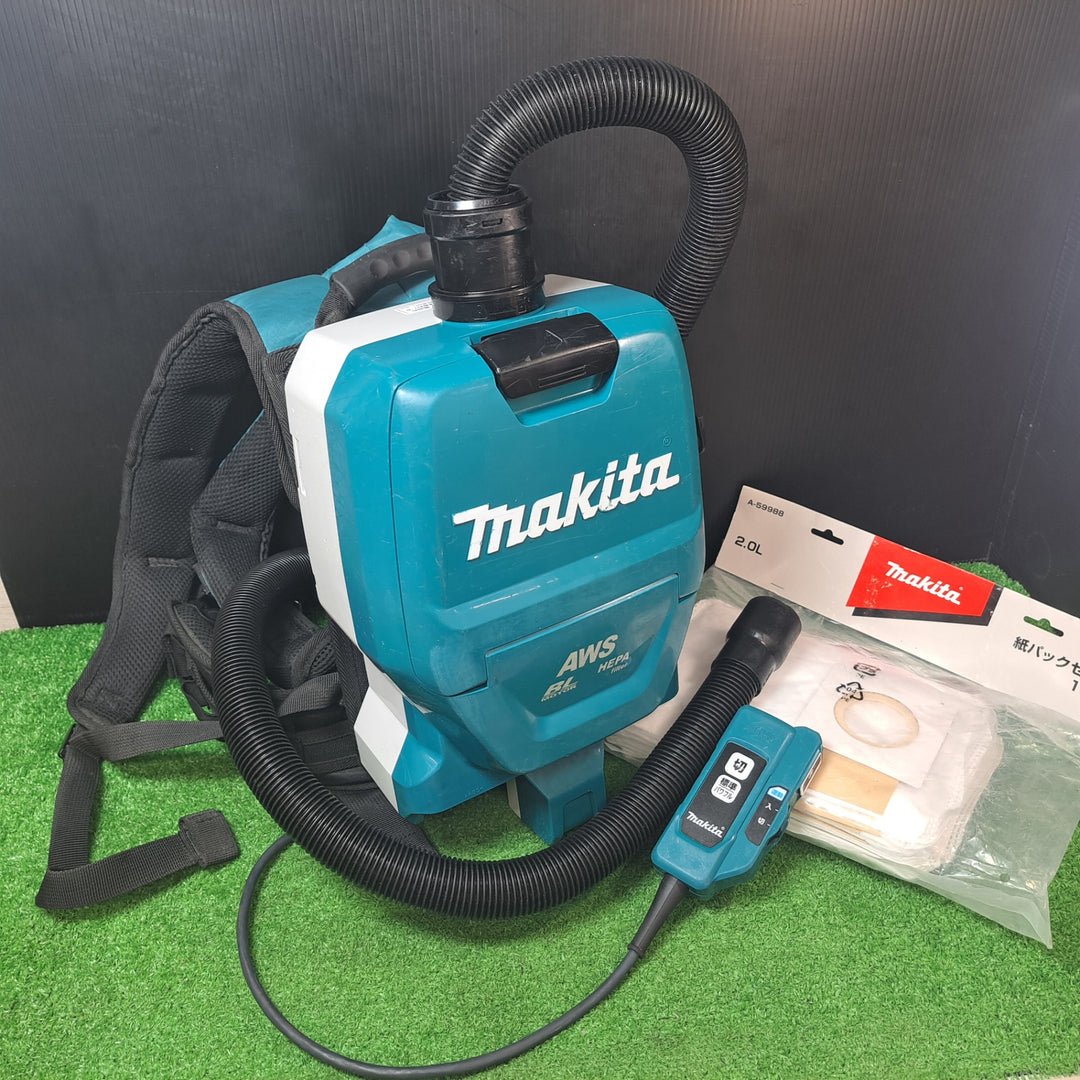 マキタ/makita 18V コードレス背負集じん機 乾式 VC265DZ 紙パックセット品 A-59988付き【岩槻店】