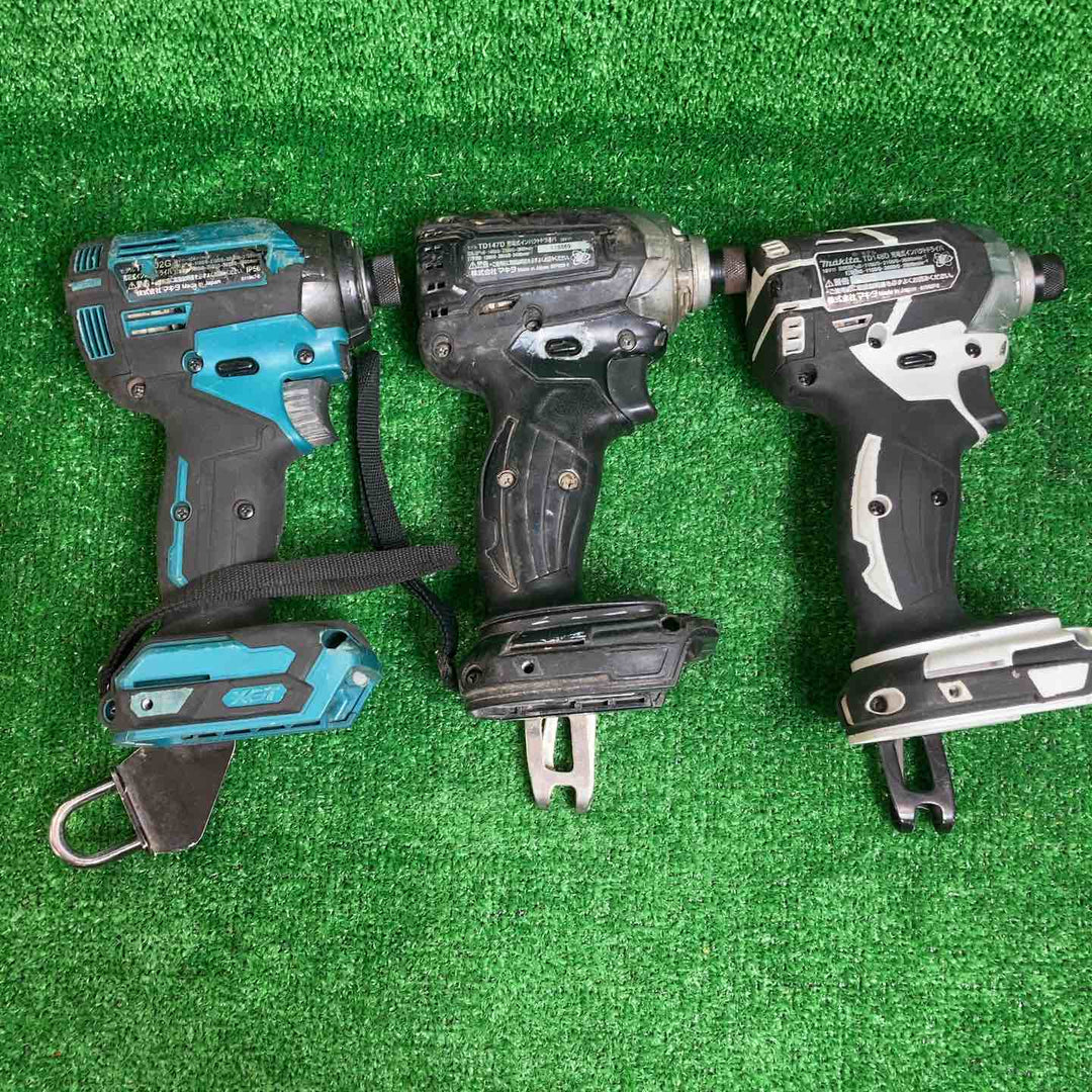 ジャンク品まとめ売り★マキタ(makita) コードレスインパクトドライバー TD148DZW・TD147DZB・TD002GZ【川崎店】