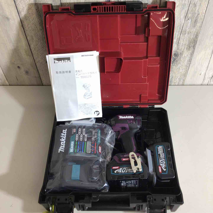 ★マキタ(makita) コードレスインパクトドライバー TD002GDXAP パープル【戸田店】