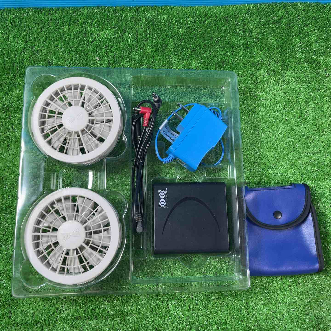ジーベック(XEBEC) 空調服 スターターキット(グレー) SP01GX ファン・バッテリーセット 10箱 熱中症対策【岩槻店】
