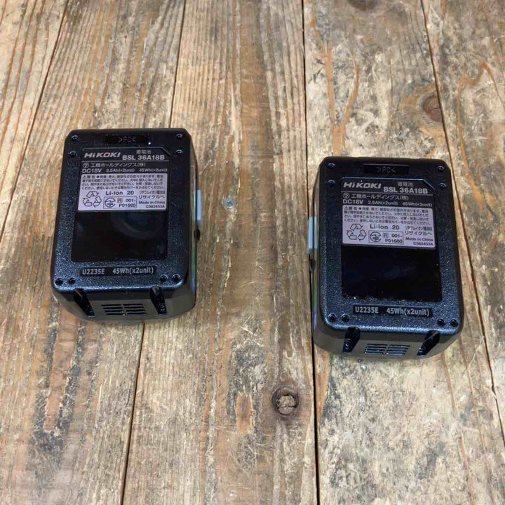 ハイコーキ(HIKOKI ※旧:日立工機) リチウムイオンバッテリー 36V/2.5Ah BSL36A18B バラシ品 計2点【所沢店】