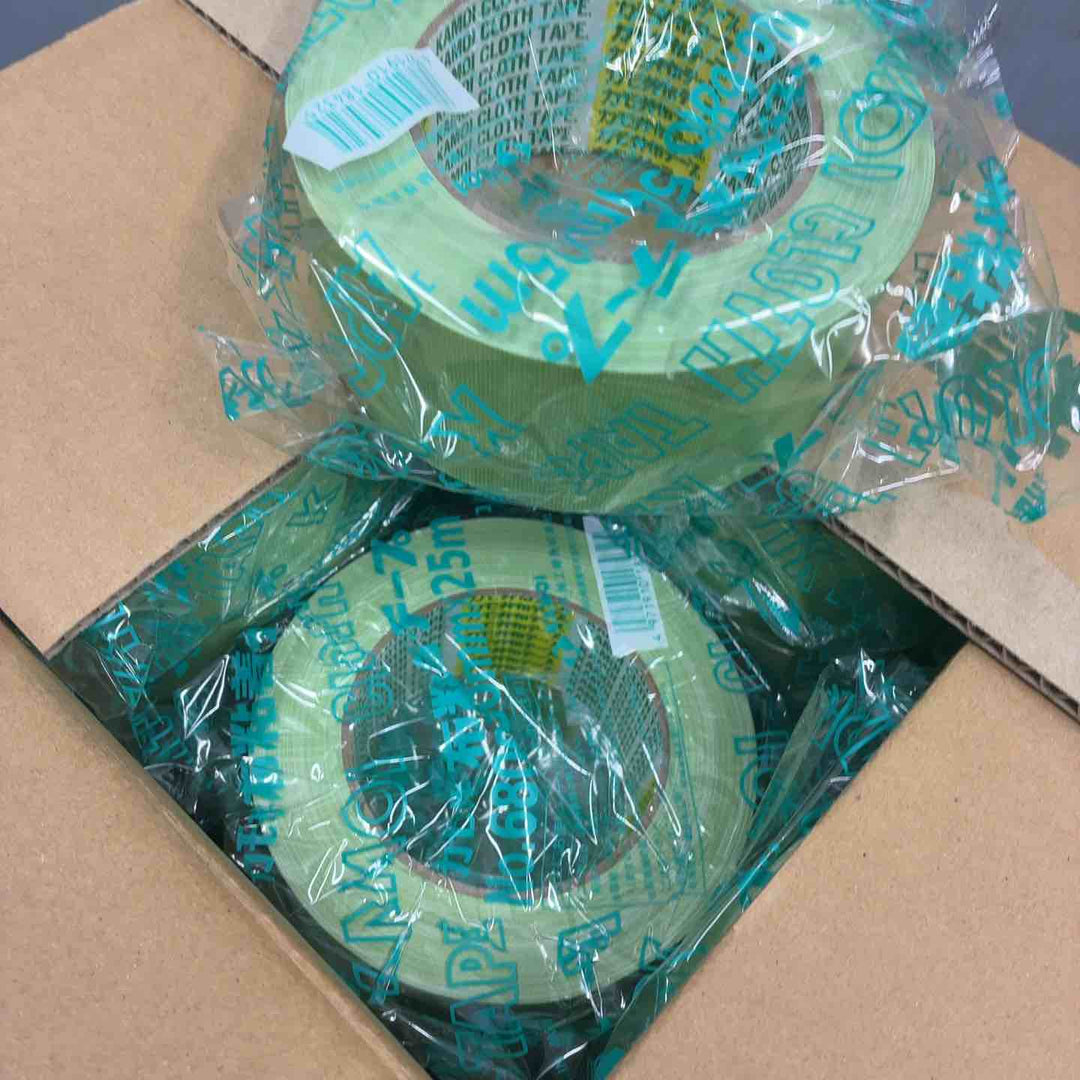KAMOI 養生用布粘着テープ No.6800 ミドリ 50mm×25m 2箱(計60巻)セット【藤沢店】