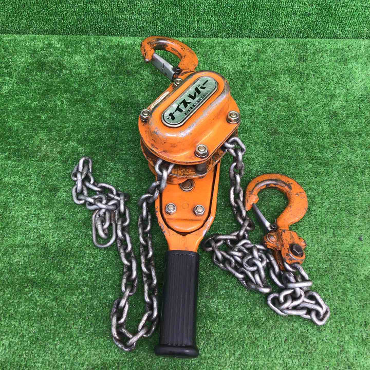 【現状品】 バイタル工業 1ton レバーチェーンブロック NR2-10 【鴻巣店】