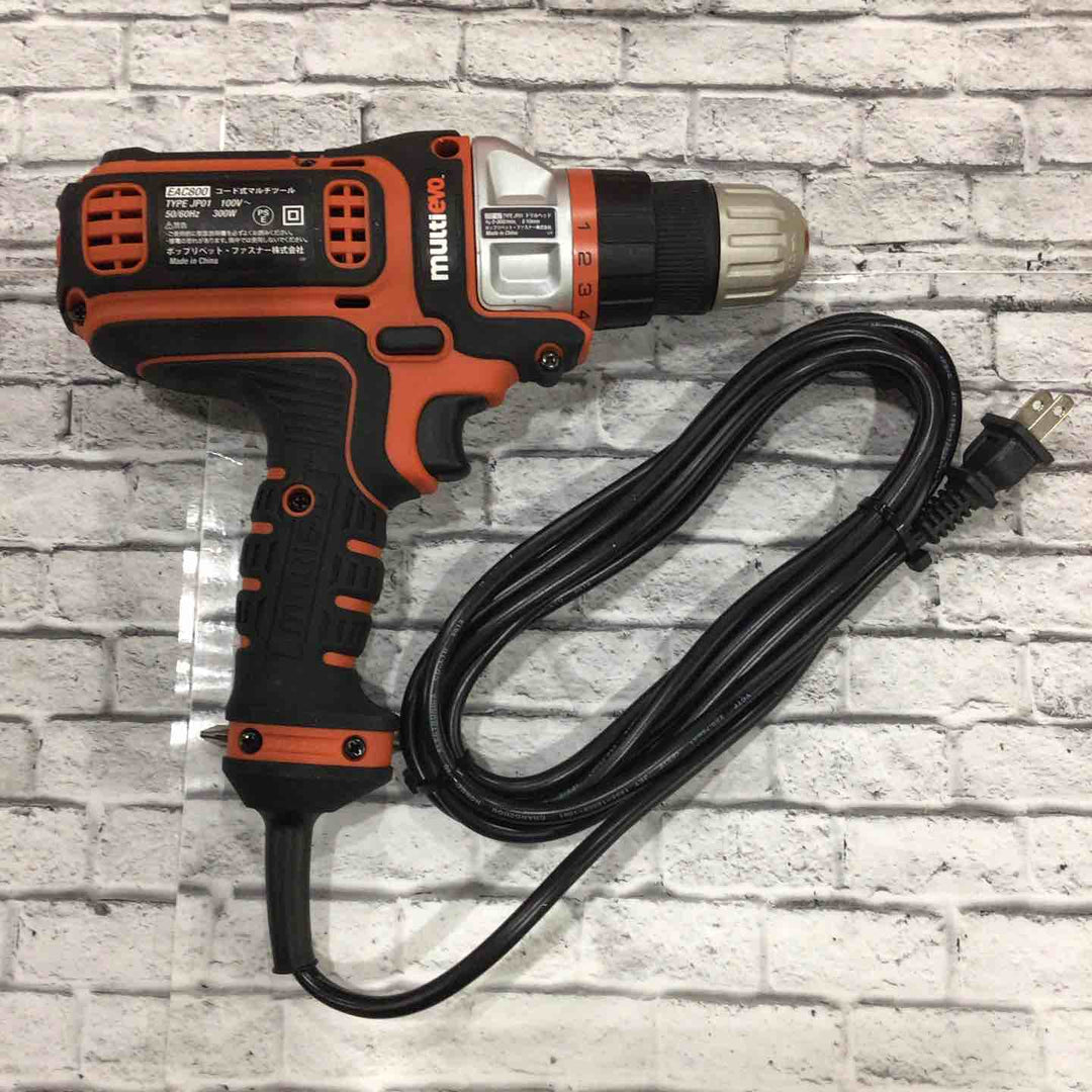 ブラックアンドデッカー(BLACK+DECKER) マルチのこぎり&ドリルドライバー コード式 100V EARD800【川口店】