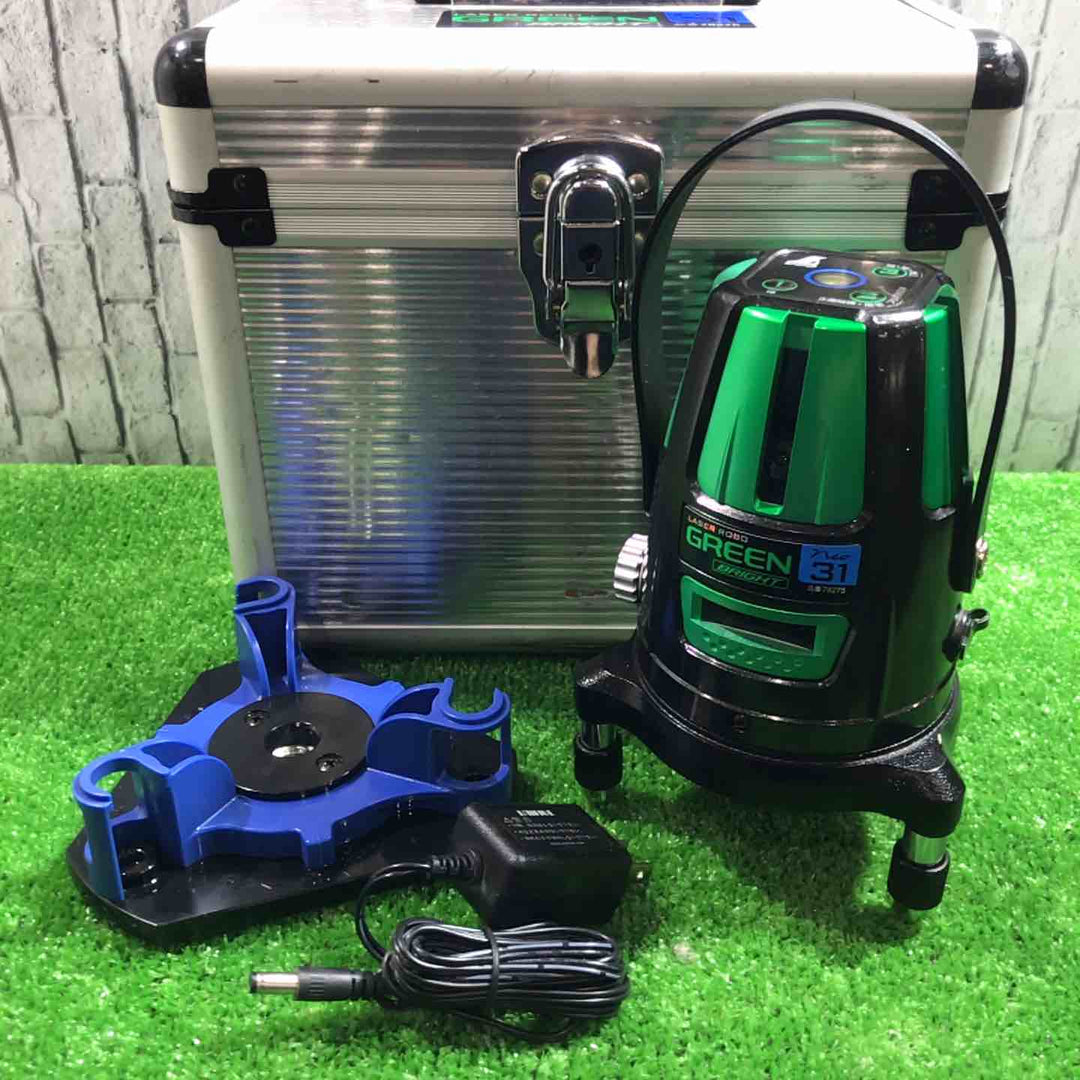 ◇シンワ測定 グリーンレーザー墨出し器 Neo31 BRIGHT No.78275 レーザーロボ  縦 横 大矩 地墨 ネオ ブライト【川口店】